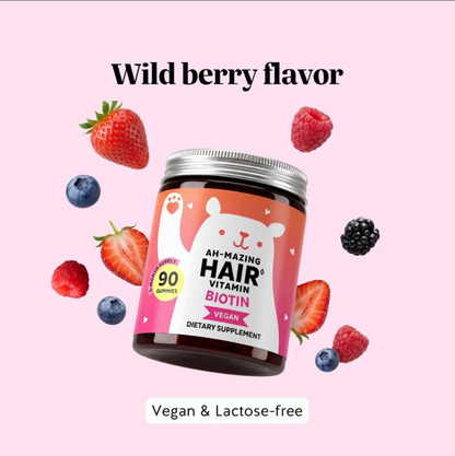 Biotin Hair Growth Gummies – Stronger Hair, Skin & Nail Support